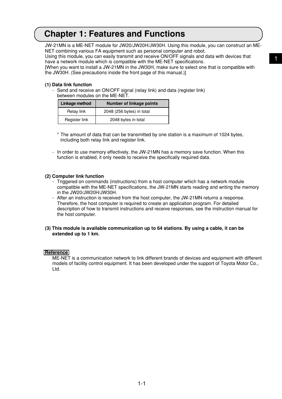 Chapter 1: features and functions, Chapter 1: features and functions -1 | Sharp JW-21MN User Manual | Page 9 / 114