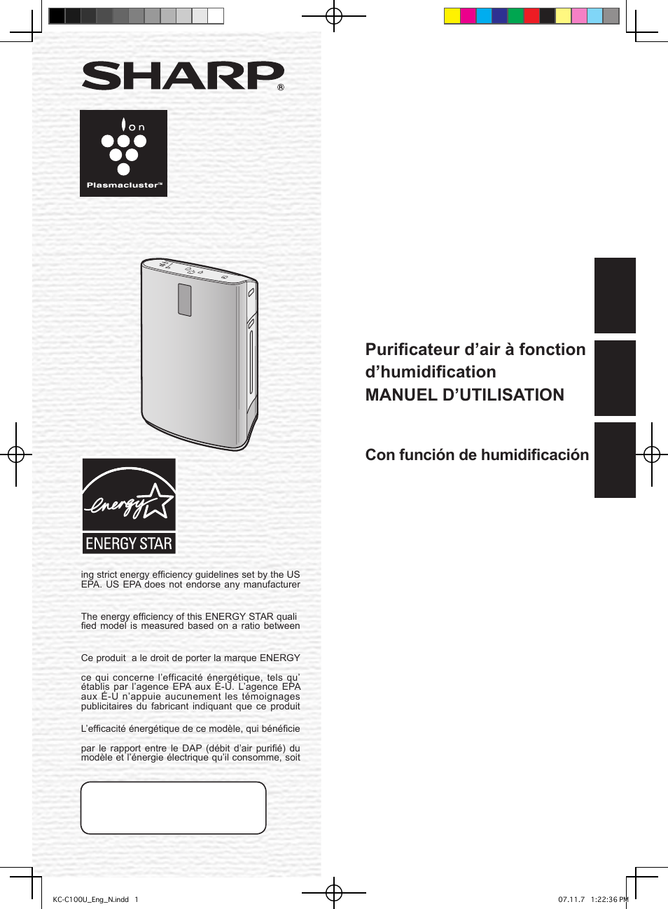Sharp KC-C100U User Manual | 64 pages