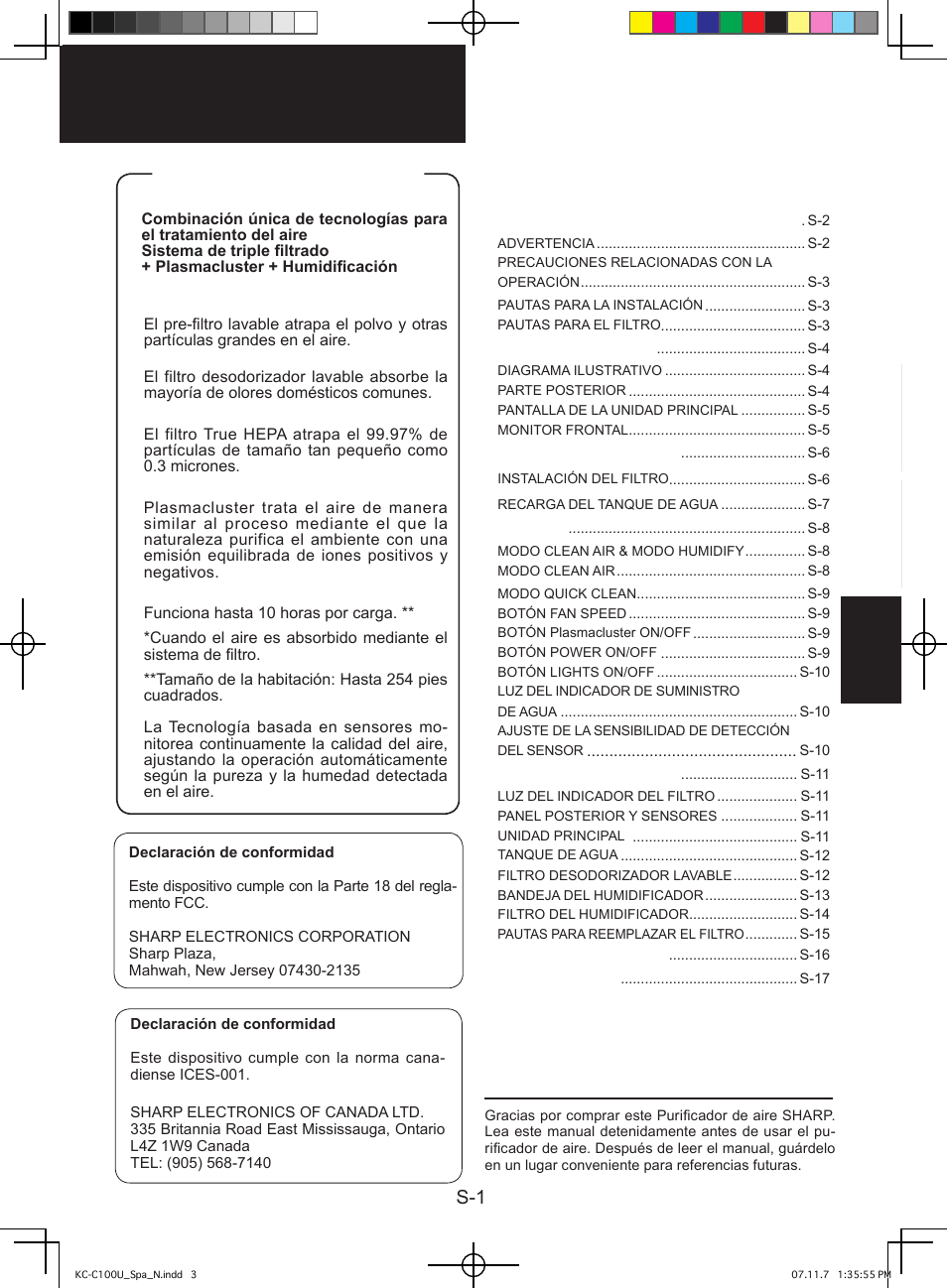 Sharp KC-C100U User Manual | Page 45 / 64