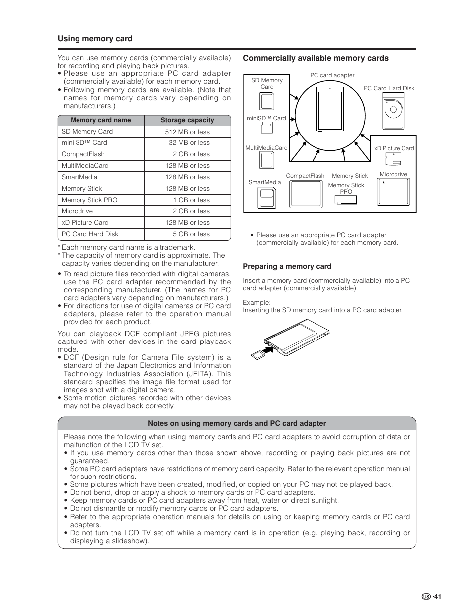 Sharp Aquos LC 32GD6U User Manual | Page 42 / 104