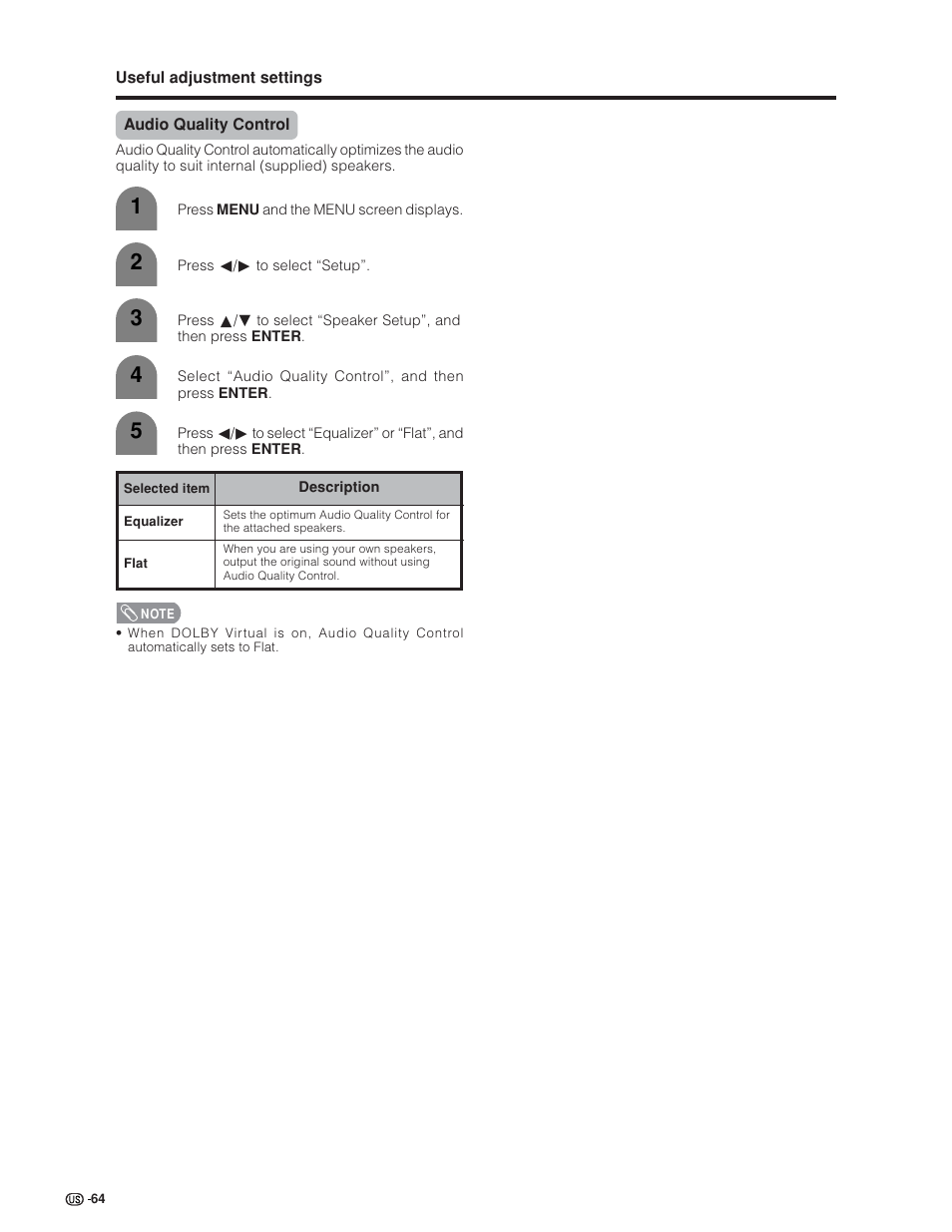 Sharp Aquos LC 32GD6U User Manual | Page 65 / 104