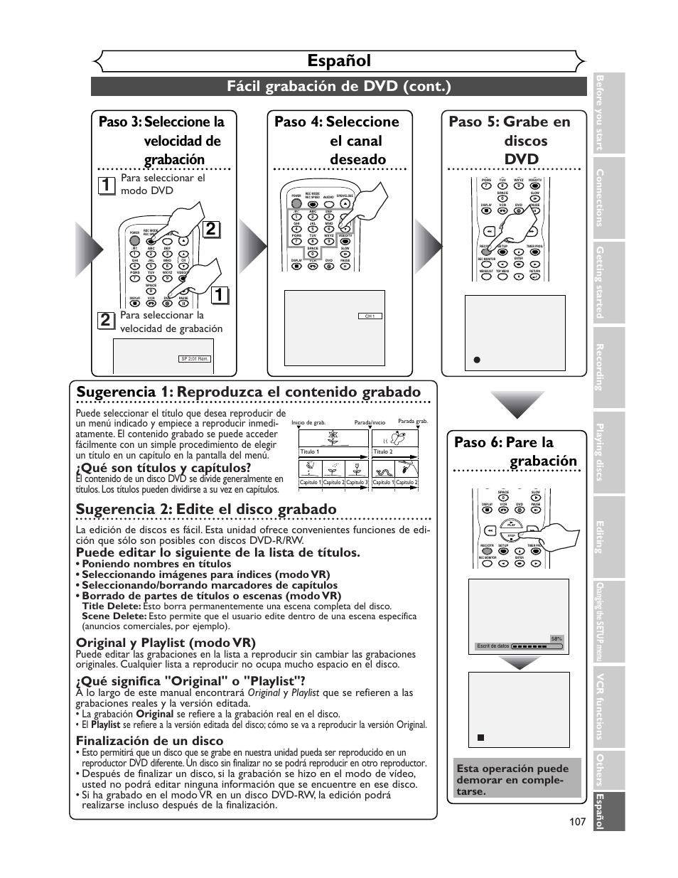 Sharp DV-RW350U User Manual | Page 107 / 112