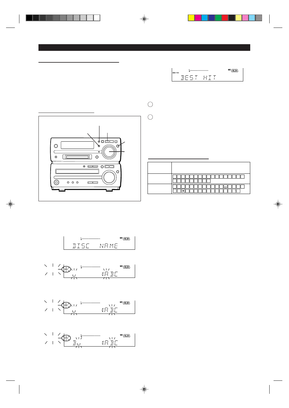 Editing, 24 ■ to create a disc name, What the editing function can do | Type of characters used | Sharp MD-MX10H User Manual | Page 25 / 40