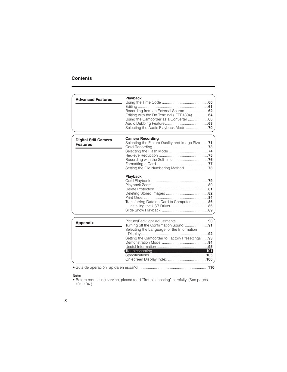 Sharp VL-Z7U User Manual | Page 10 / 140