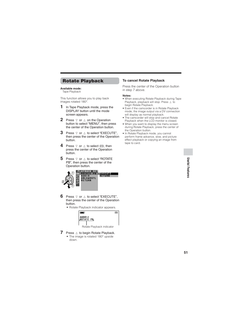 Rotate playback | Sharp VL-Z7U User Manual | Page 65 / 140