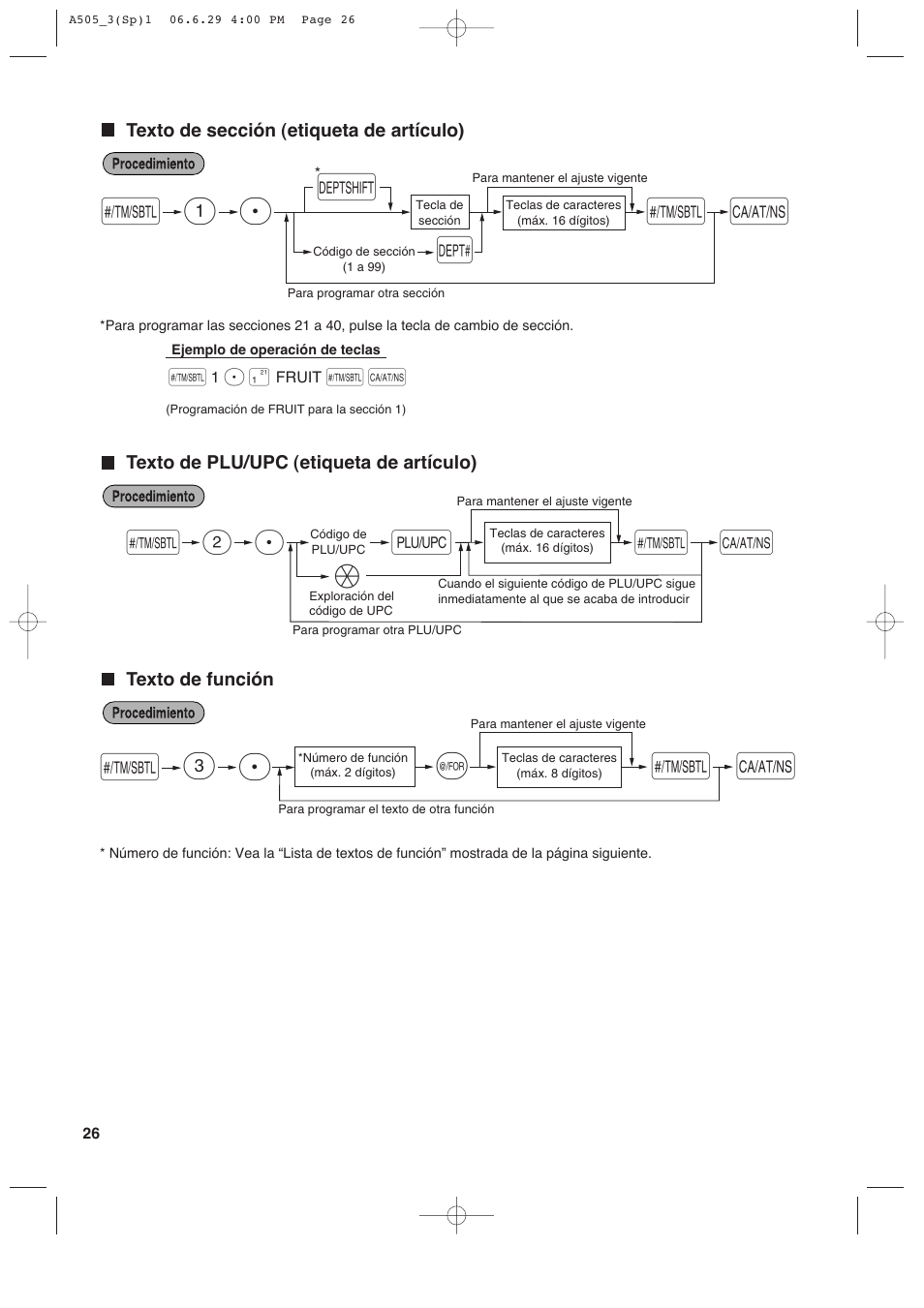 S 1 p d s, Sp 3, Sp 2 o | Sharp Electronic Cash Register XE-A505 User Manual | Page 110 / 130