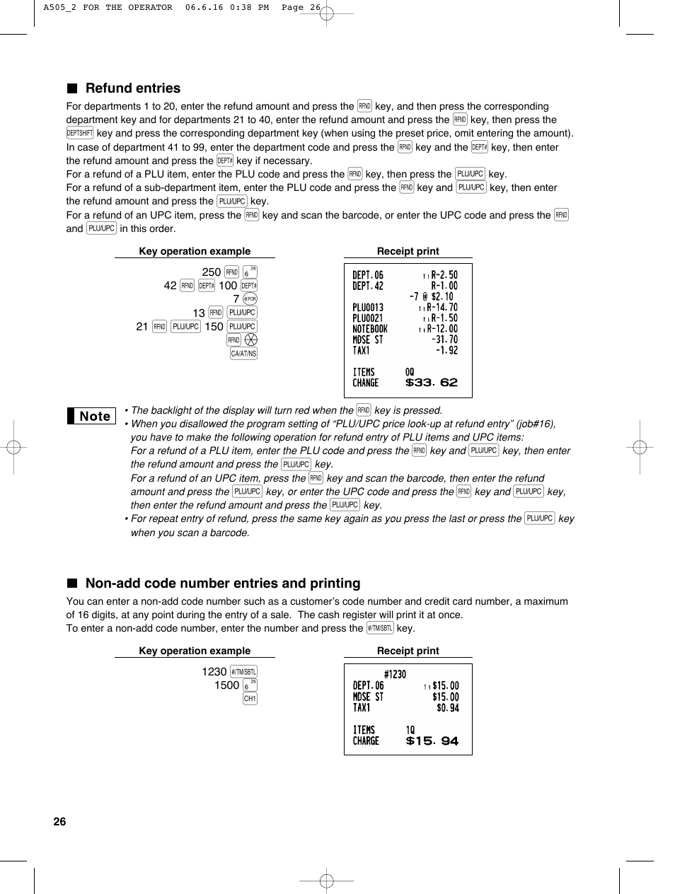 Of ä a | Sharp Electronic Cash Register XE-A505 User Manual | Page 28 / 130