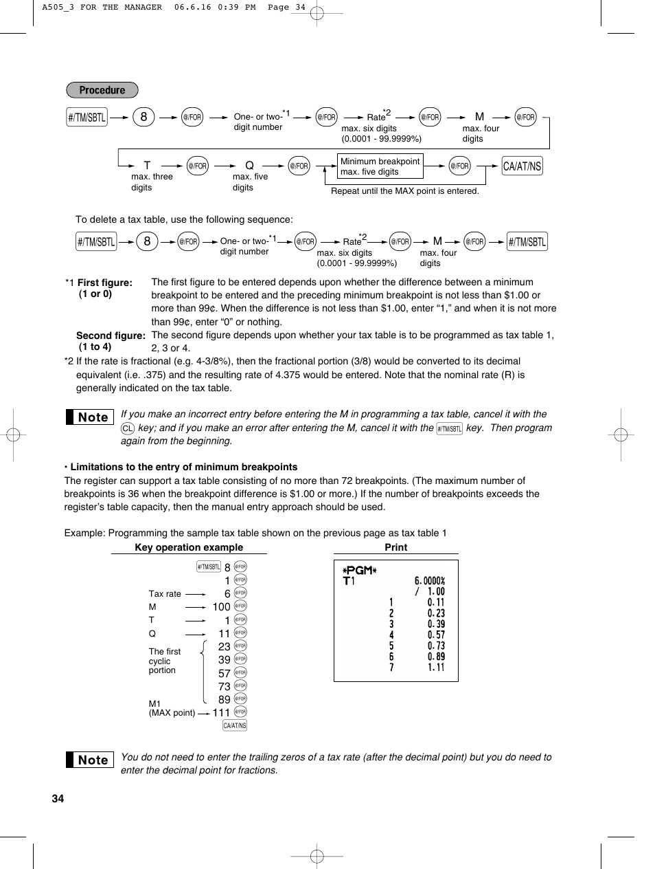 S@ s | Sharp Electronic Cash Register XE-A505 User Manual | Page 36 / 130