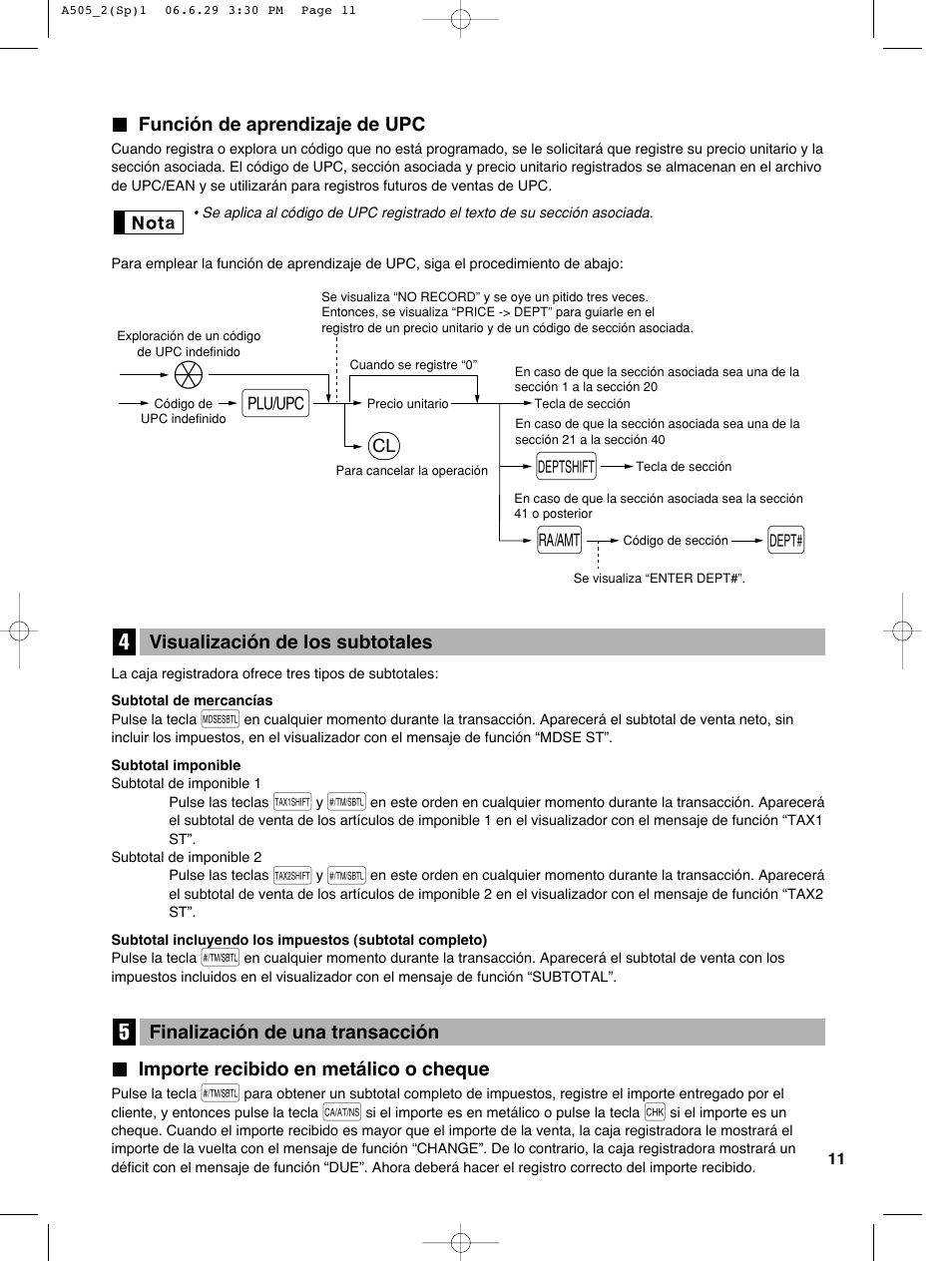 Qd d | Sharp Electronic Cash Register XE-A505 User Manual | Page 95 / 130