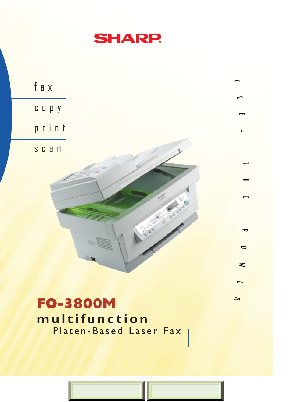 Sharp FO-3800M User Manual | 6 pages