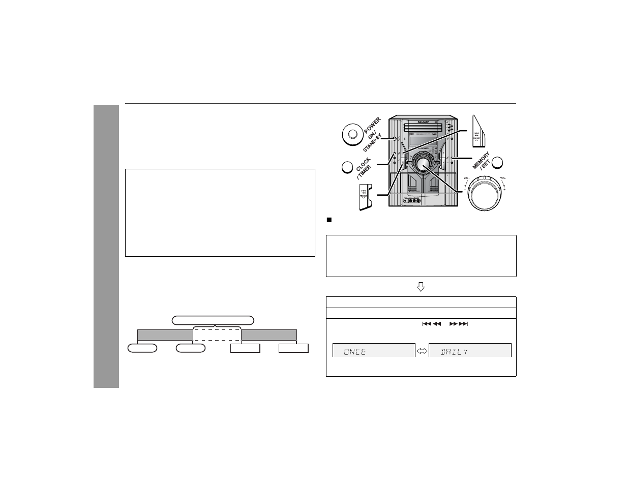 Timer and sleep operation | Sharp CD-MPS900 User Manual | Page 32 / 42