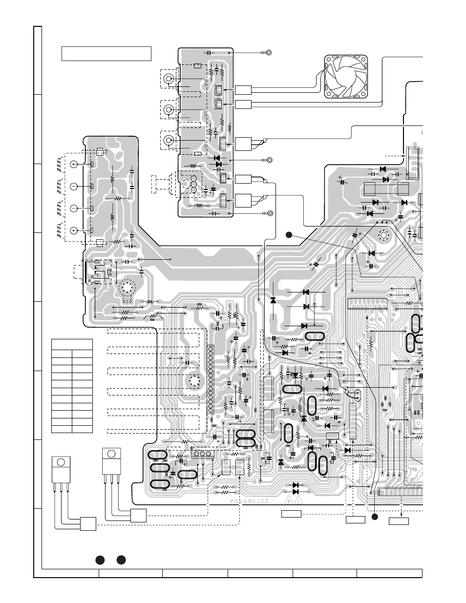 Xl-3000v, Terminal pwb-a4, Ic601 | Sharp XL-3000V User Manual | Page 36 / 72