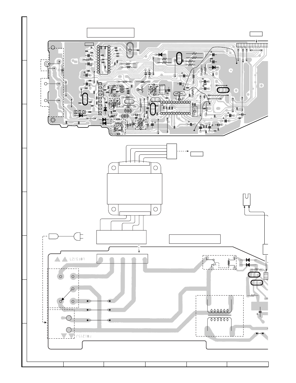 Xl-3000v, Power pwb-b, Tuner pwb-a2 | Figure 38 wiring side of p.w.board (3/5), Ic303, Ic302, Ic301 | Sharp XL-3000V User Manual | Page 38 / 72