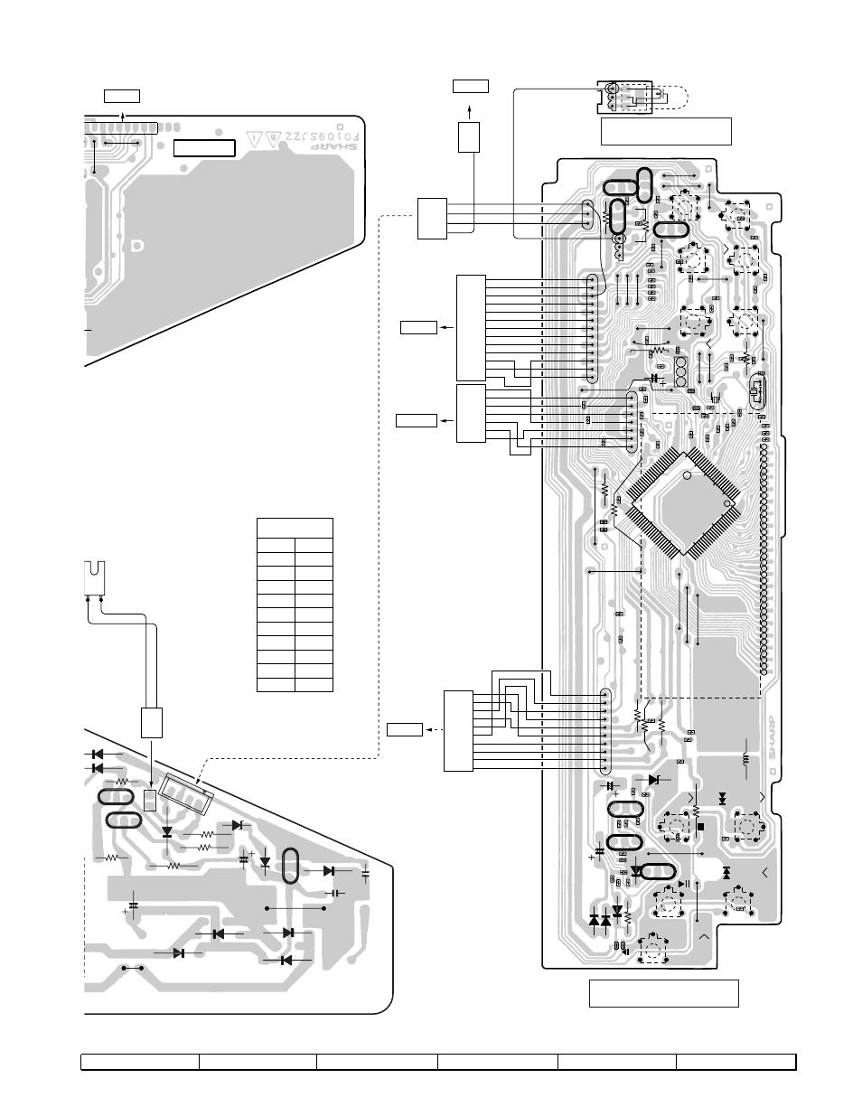 Xl-3000v, Display pwb-a3 lamp pwb-a7, Figure 39 wiring side of p.w.board (4/5) | Sharp XL-3000V User Manual | Page 39 / 72