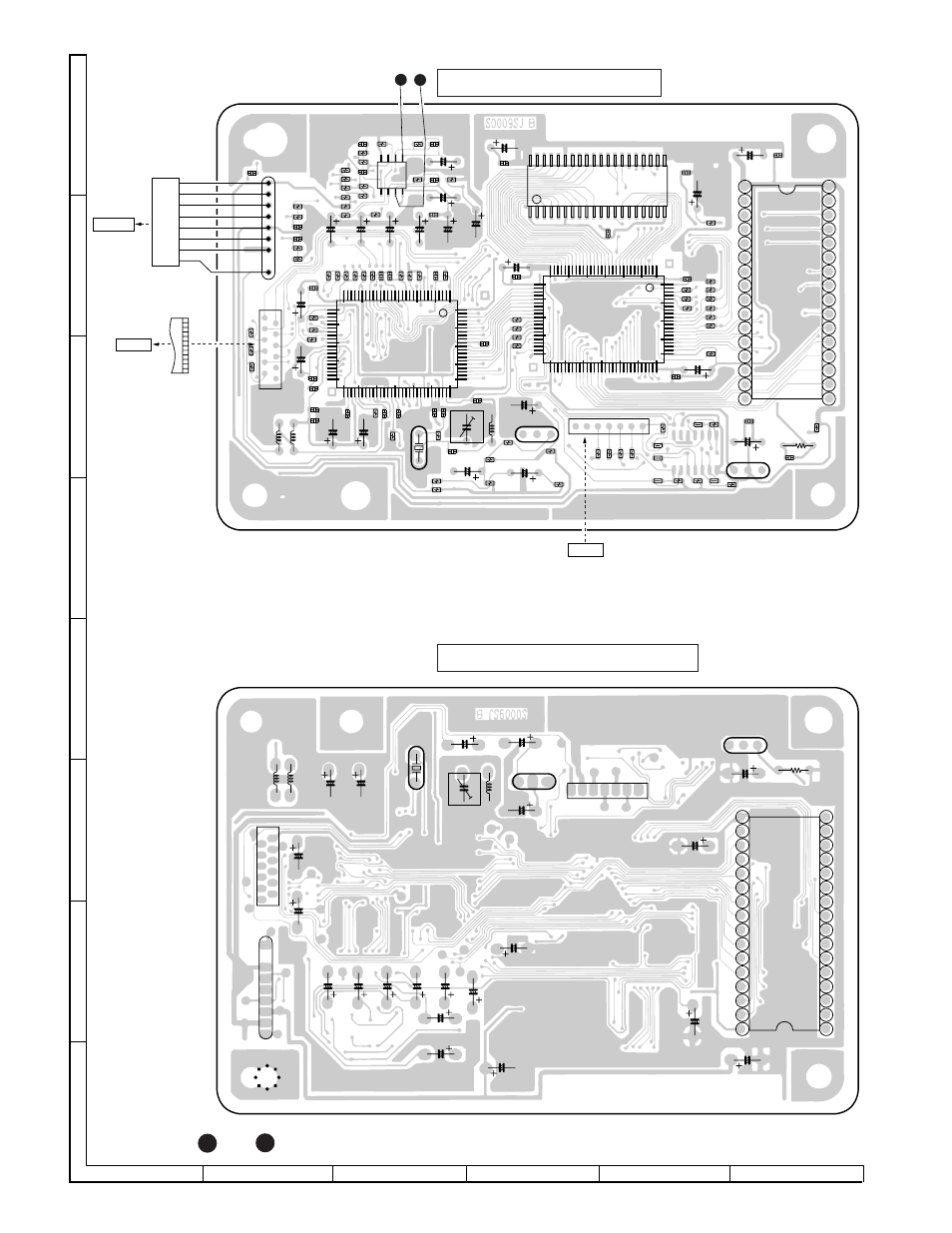 Xl-3000v, Video pwb-d (top view) video pwb-d (bottom view), Figure 40 wiring side of p.w.board (5/5) | Ic16v, Ic14v ic15v, Ic10v, Ic11v | Sharp XL-3000V User Manual | Page 40 / 72