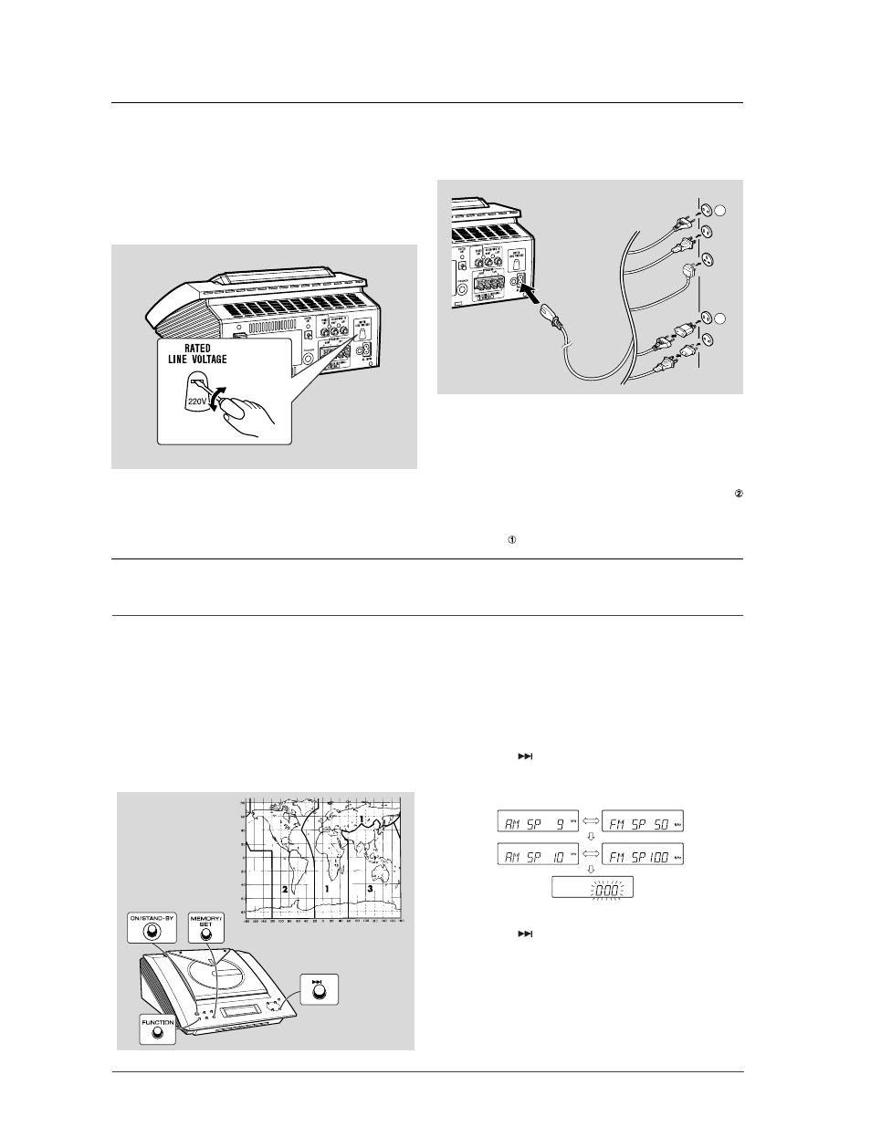 System connections (continued), Xl-3000v | Sharp XL-3000V User Manual | Page 8 / 72