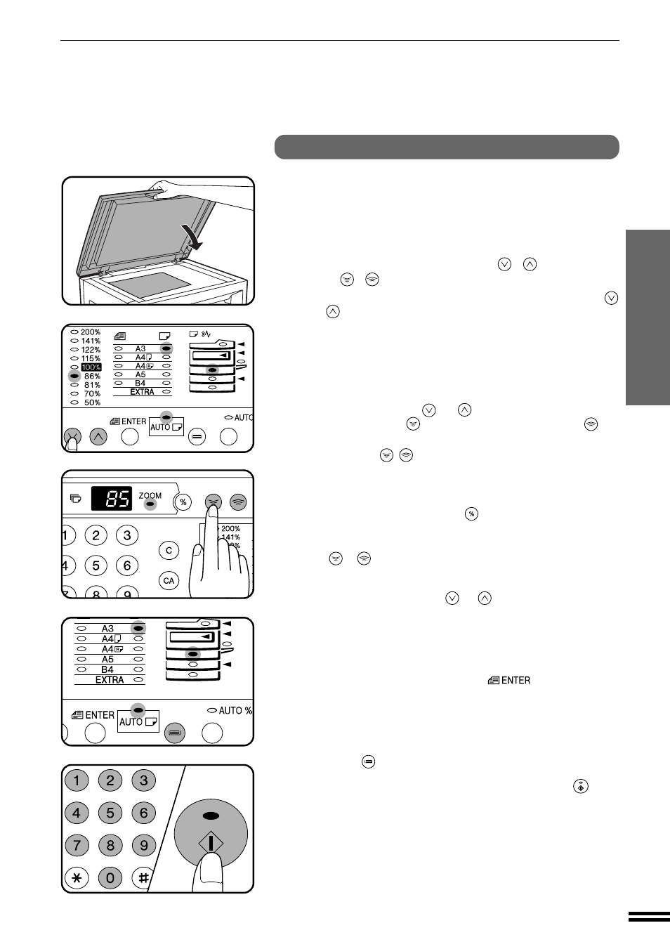 Reduction/enlargement/zoom, Manual | Sharp AR-163 User Manual | Page 19 / 80