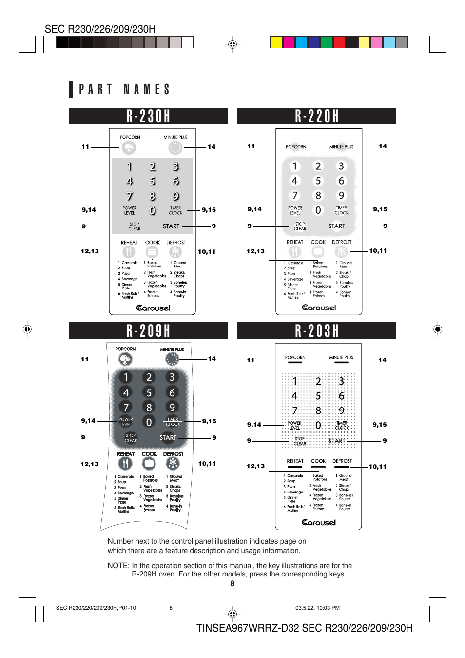 Sharp 209H User Manual | Page 10 / 24