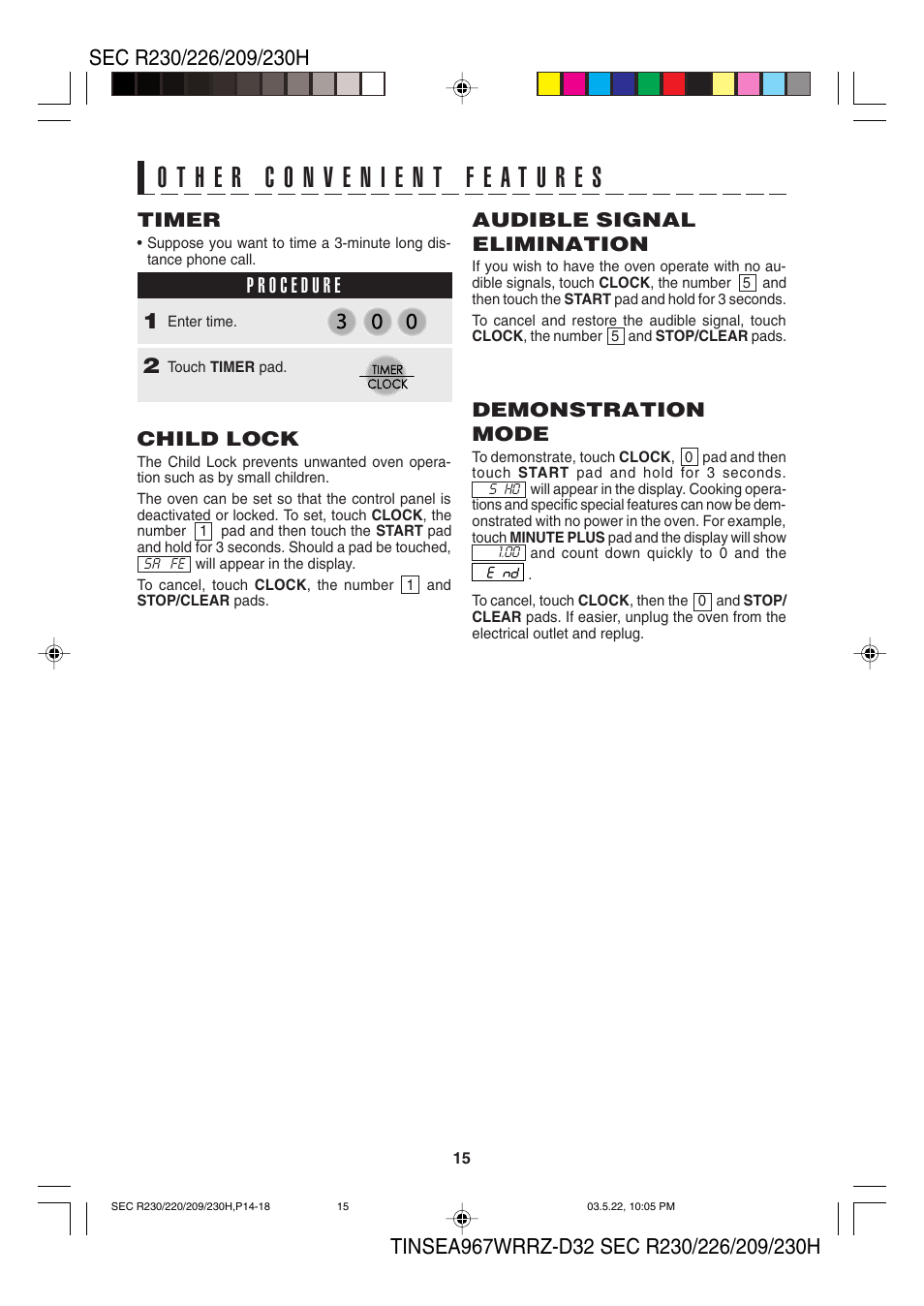 Sharp 209H User Manual | Page 17 / 24