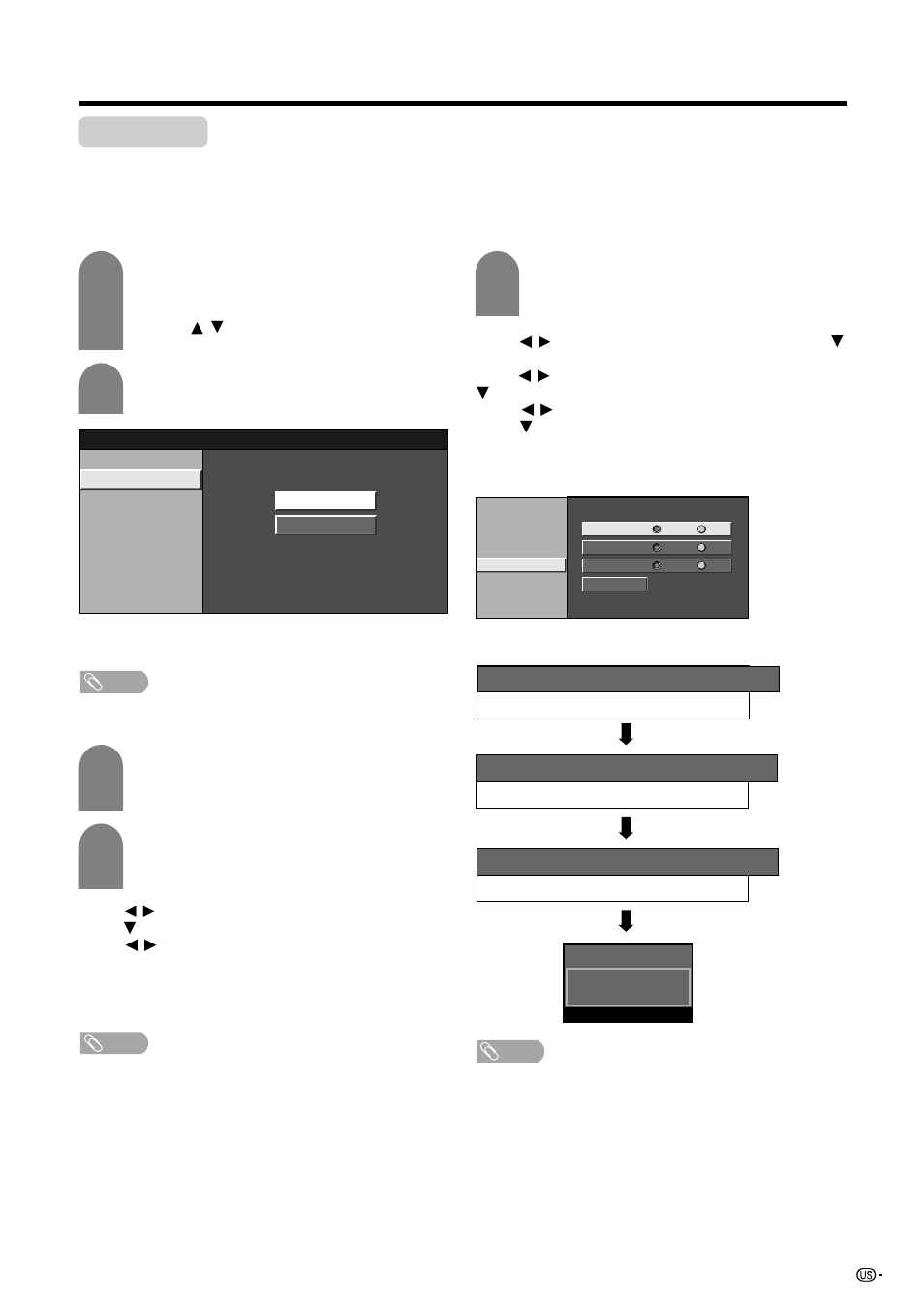 Initial setup, Watching tv, Ch search | Sharp Aquos LC 45GD5U User Manual | Page 19 / 89