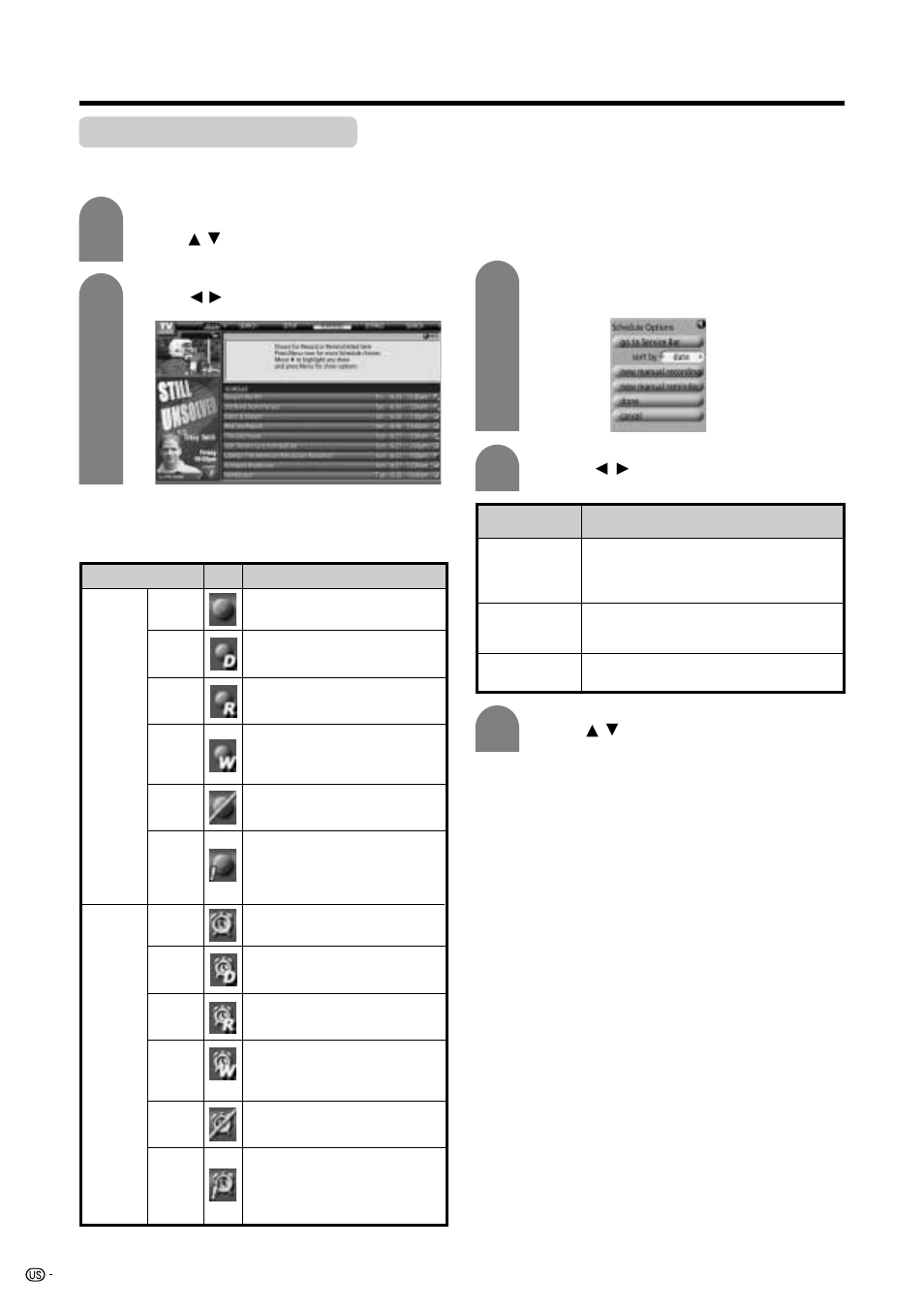 Using schedule function | Sharp Aquos LC 45GD5U User Manual | Page 28 / 89