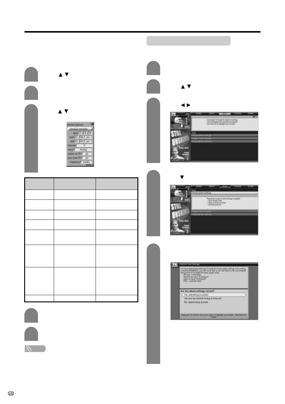 Changing system settings | Sharp Aquos LC 45GD5U User Manual | Page 30 / 89