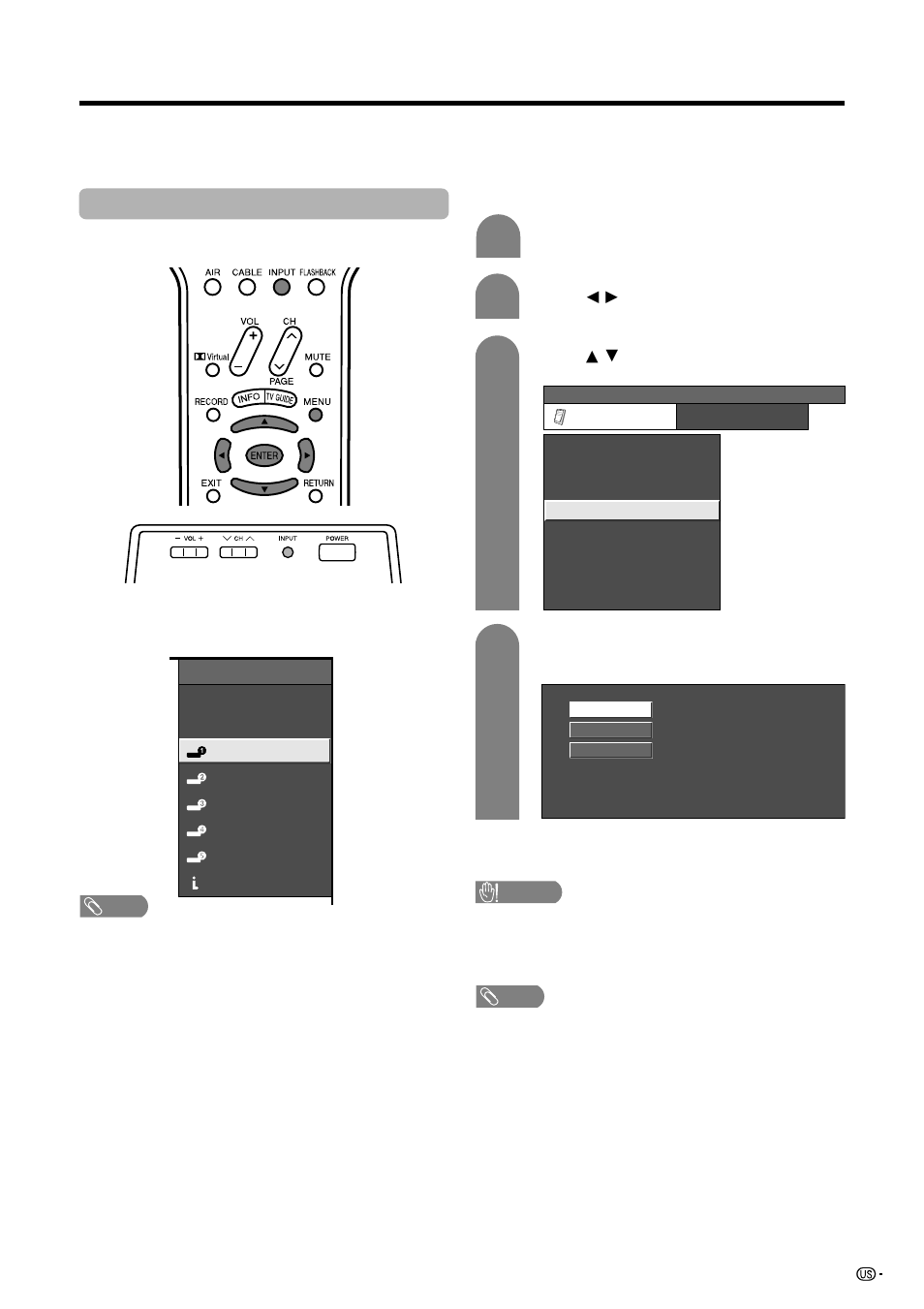 Using external equipment, Displaying an external equipment image | Sharp Aquos LC 45GD5U User Manual | Page 47 / 89