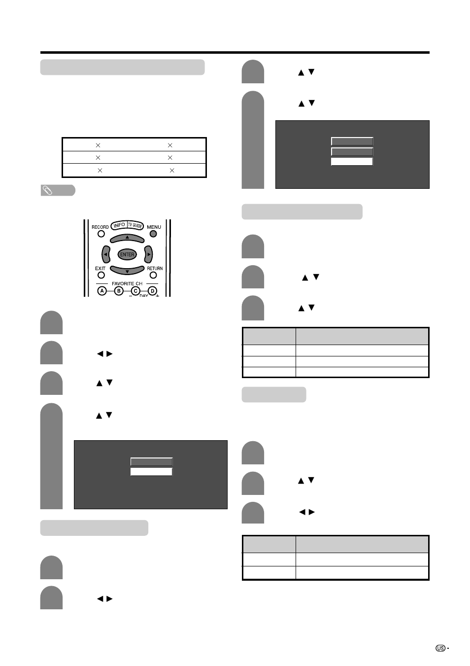 Input signal (for pc input mode), Audio only, 3d noise reduction | Sharp Aquos LC 45GD5U User Manual | Page 65 / 89