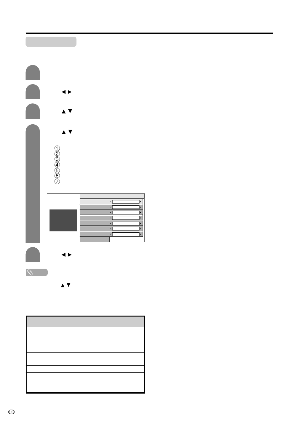 Caption setup | Sharp Aquos LC 45GD5U User Manual | Page 68 / 89