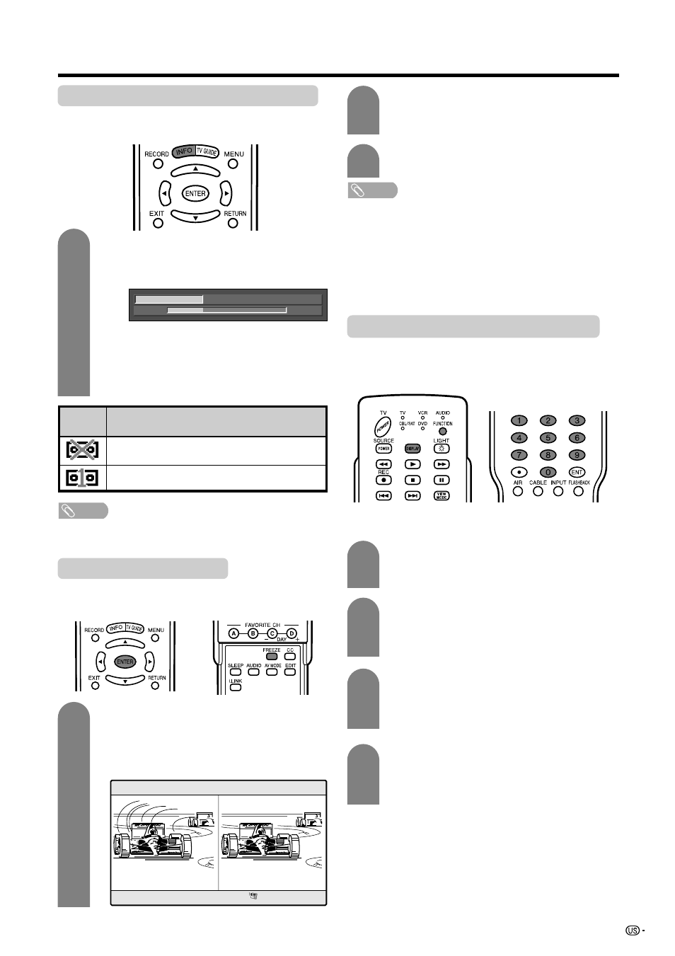 Other viewing options, Viewing information of the program, Picture and still image | Presetting remote control function | Sharp Aquos LC 45GD5U User Manual | Page 75 / 89