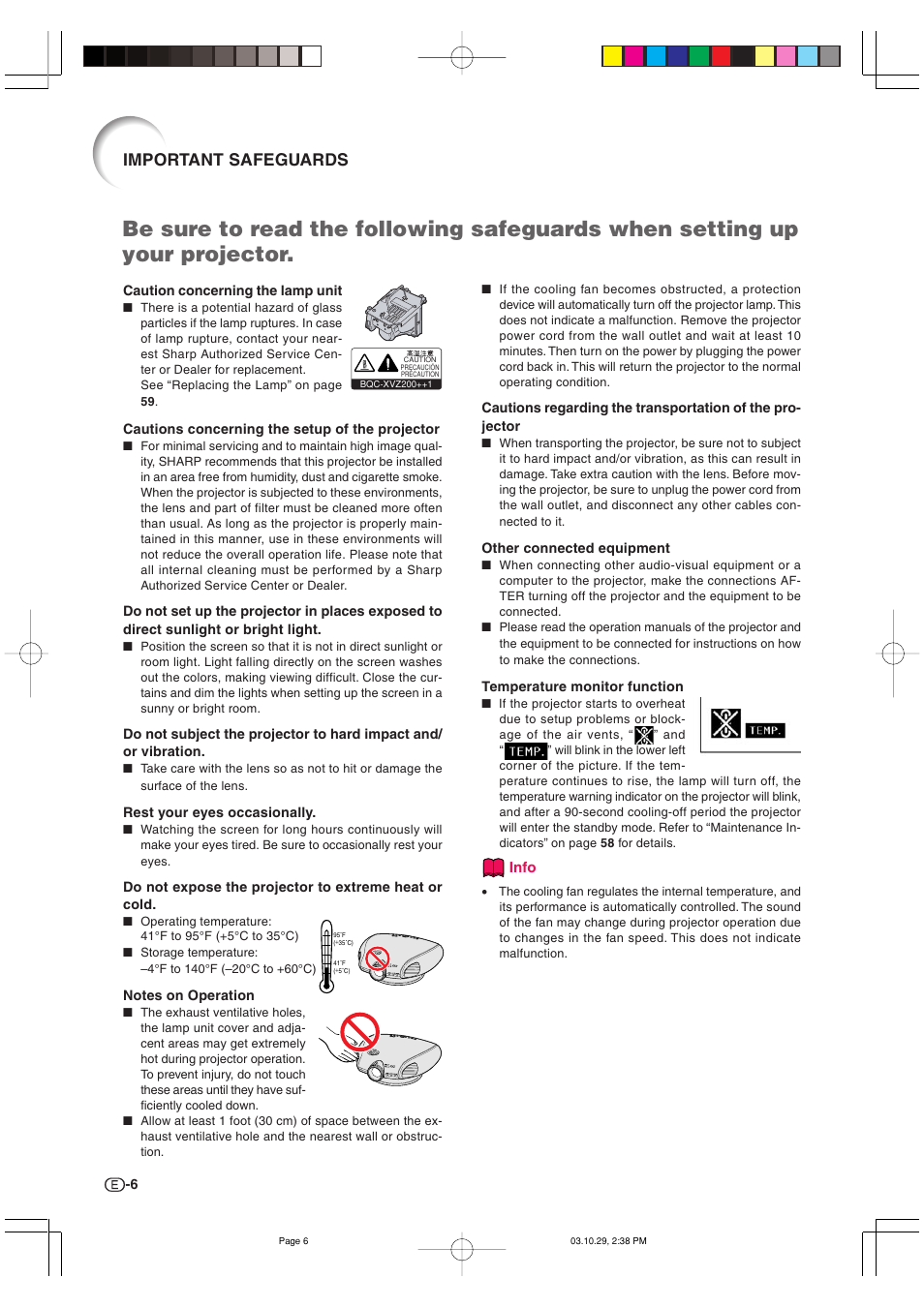 Important safeguards | Sharp DT-300 User Manual | Page 7 / 72