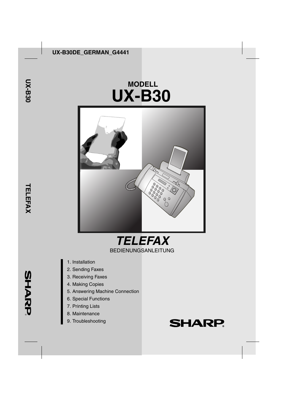 Sharp UX-B30 User Manual | 115 pages