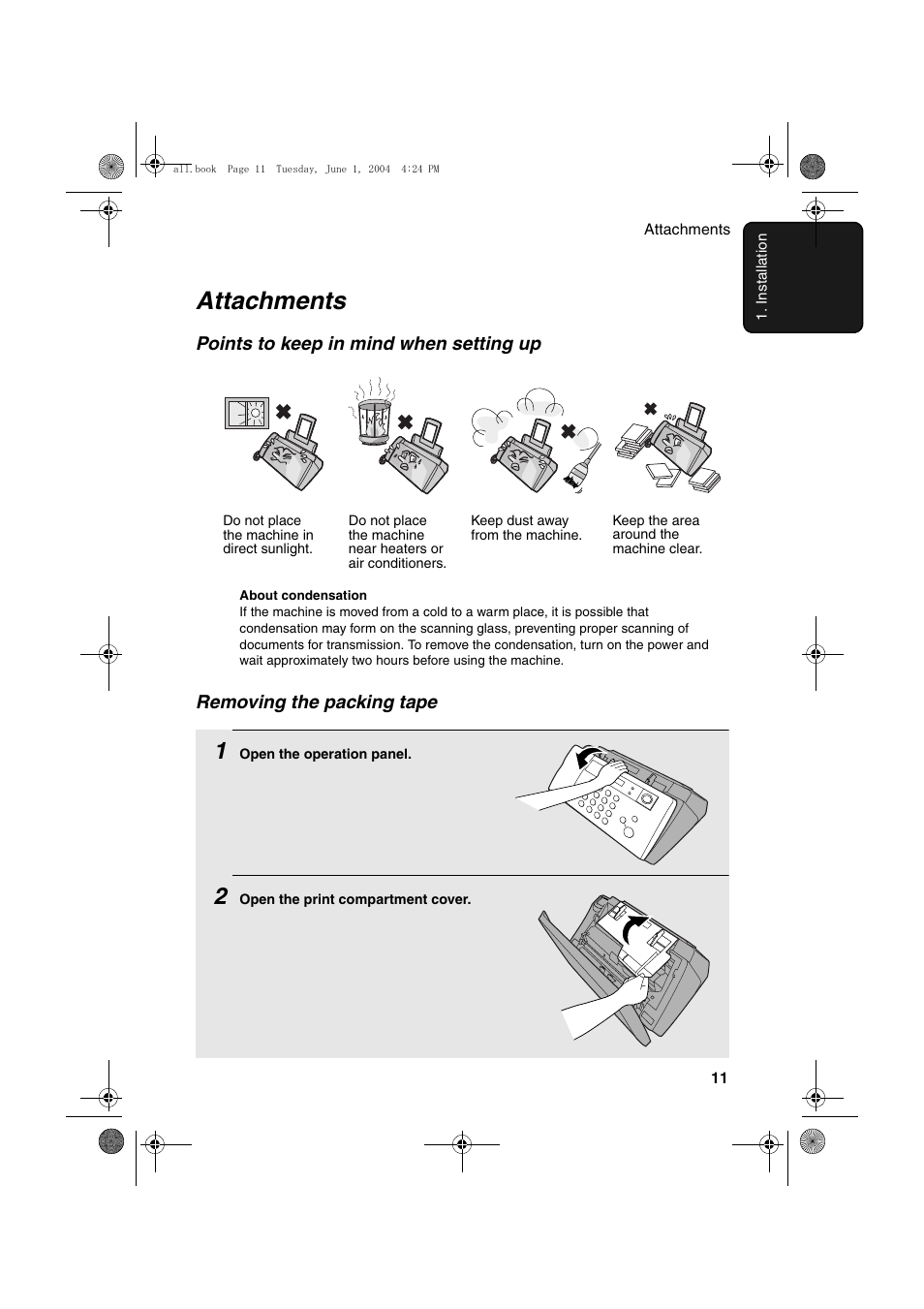 Attachments | Sharp UX-B30 User Manual | Page 15 / 115