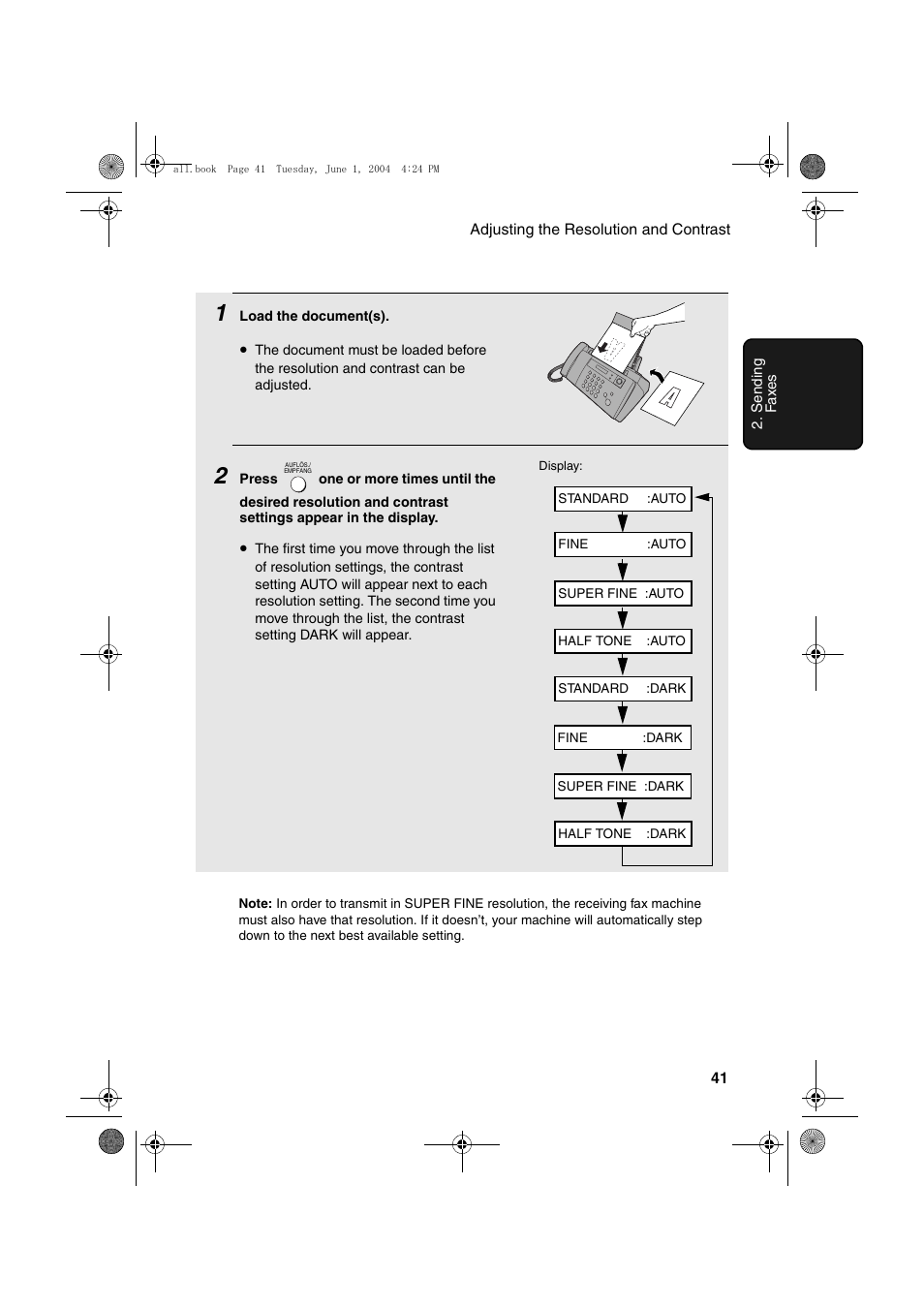 Sharp UX-B30 User Manual | Page 45 / 115