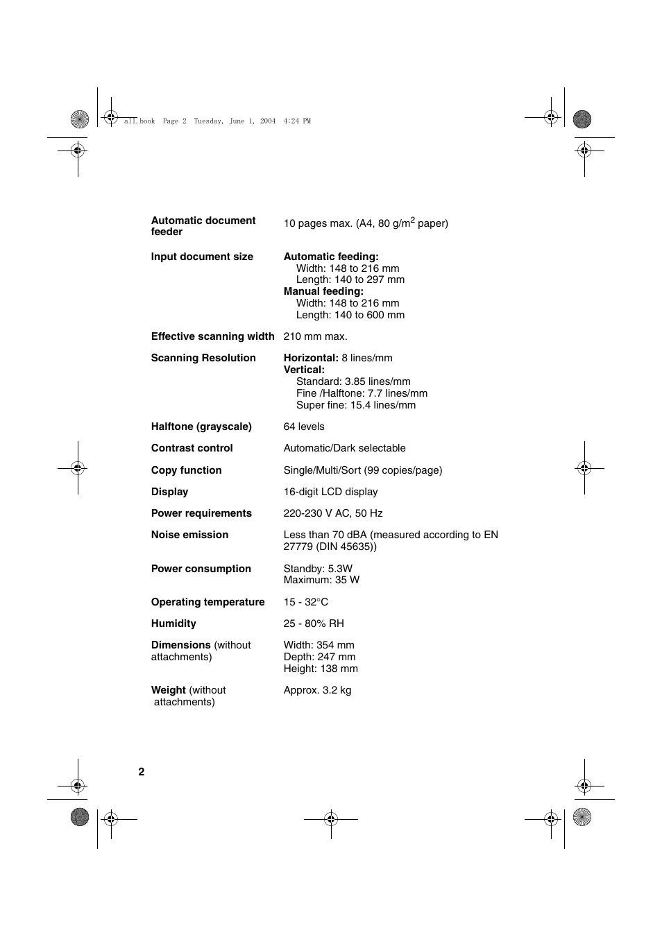 Sharp UX-B30 User Manual | Page 6 / 115