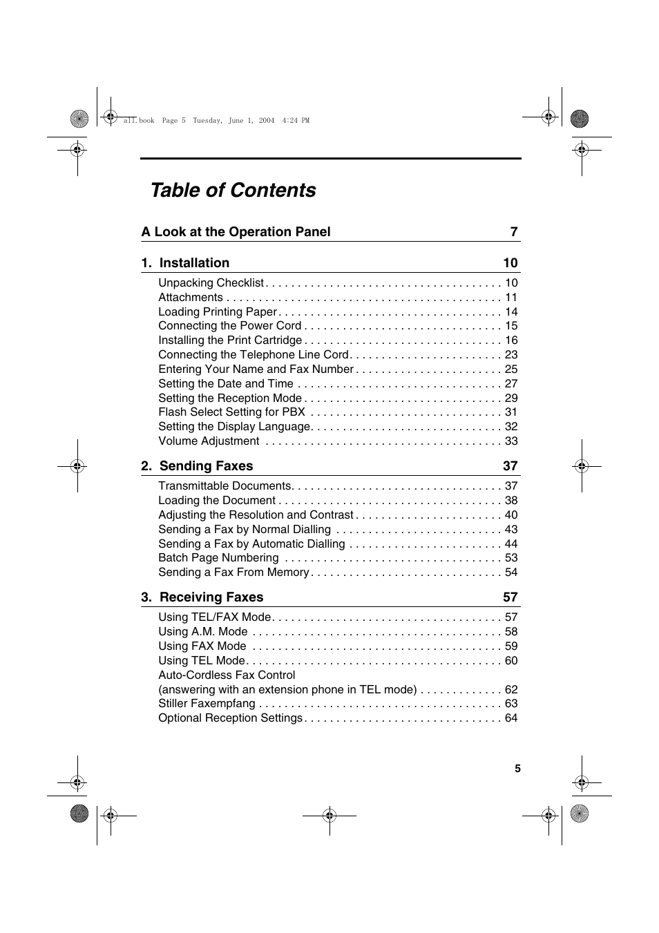 Sharp UX-B30 User Manual | Page 9 / 115