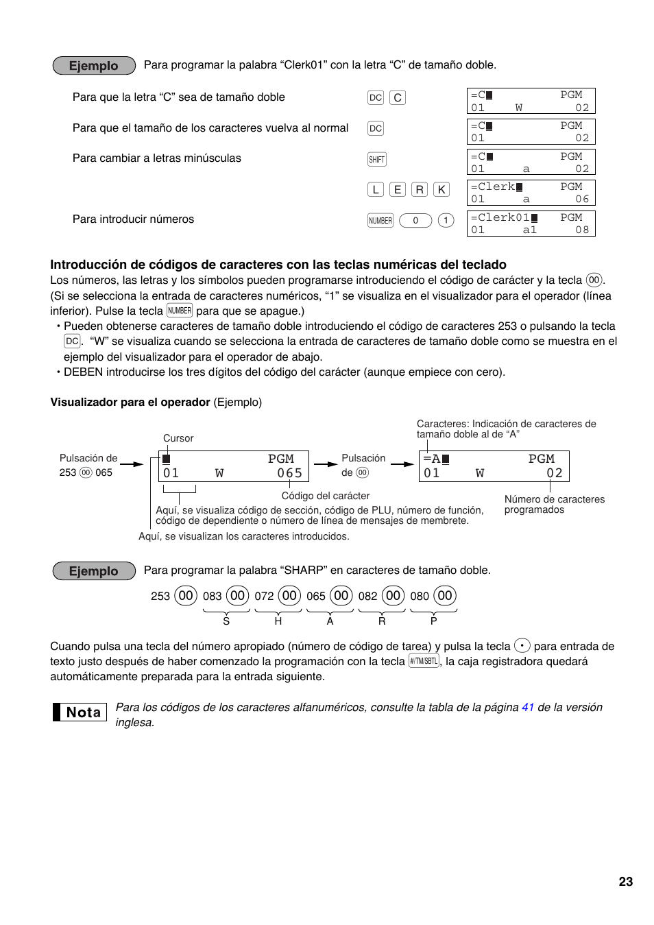 Sharp Electronic Cash Register XE-A403 User Manual | Page 97 / 116