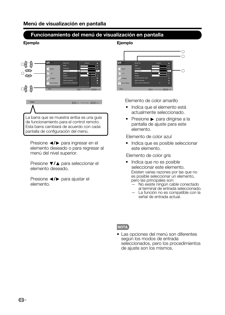 Ejemplo | Sharp AQUOS LC-32D59U User Manual | Page 132 / 157