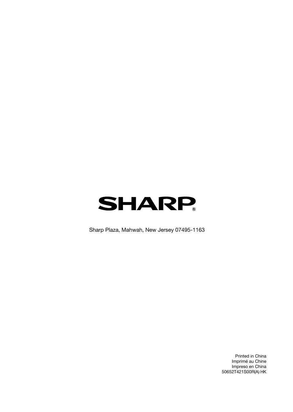 Sharp electronics corporation, Sharp corporation | Sharp AQUOS LC-32D59U User Manual | Page 157 / 157