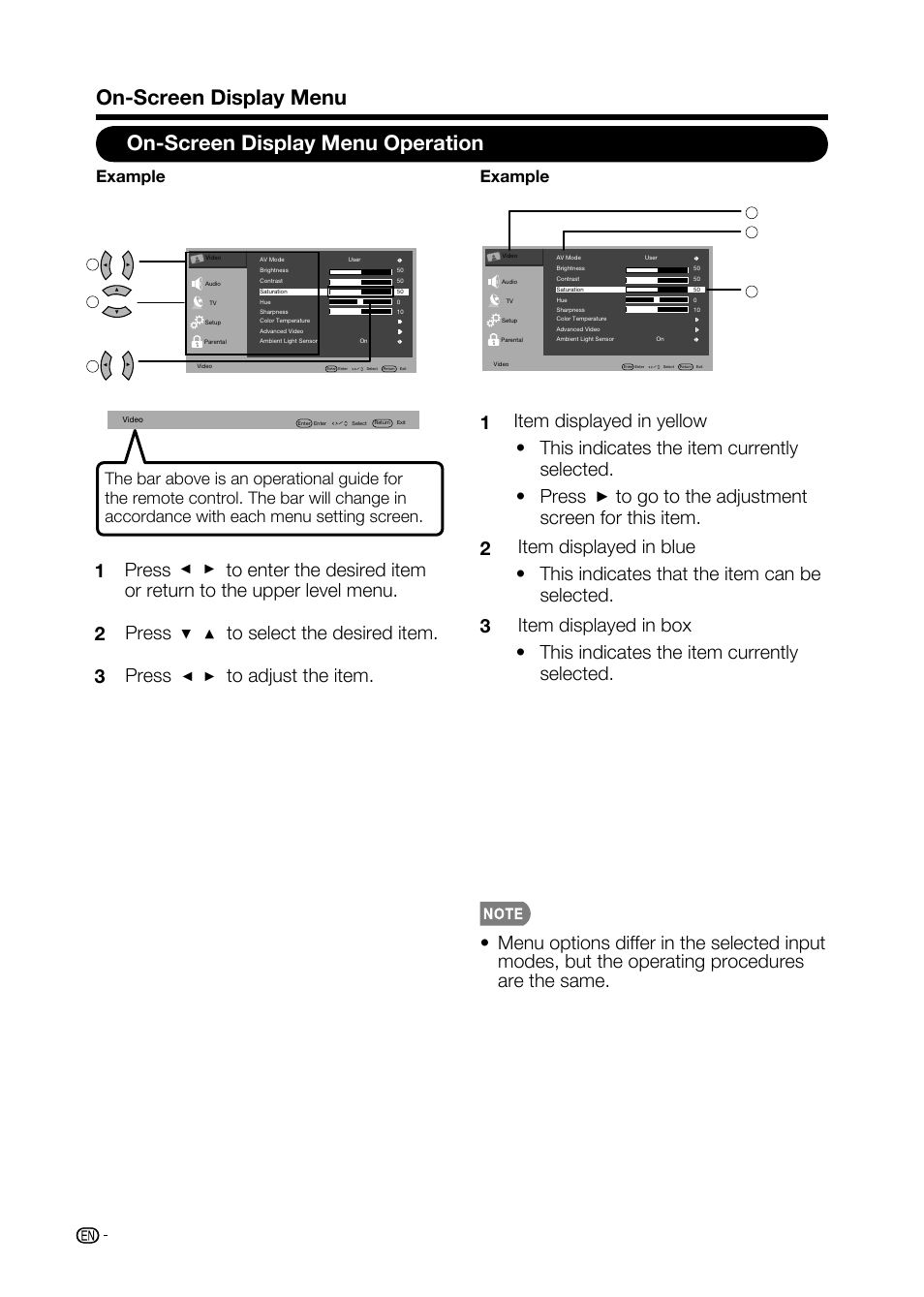 Example | Sharp AQUOS LC-32D59U User Manual | Page 32 / 157