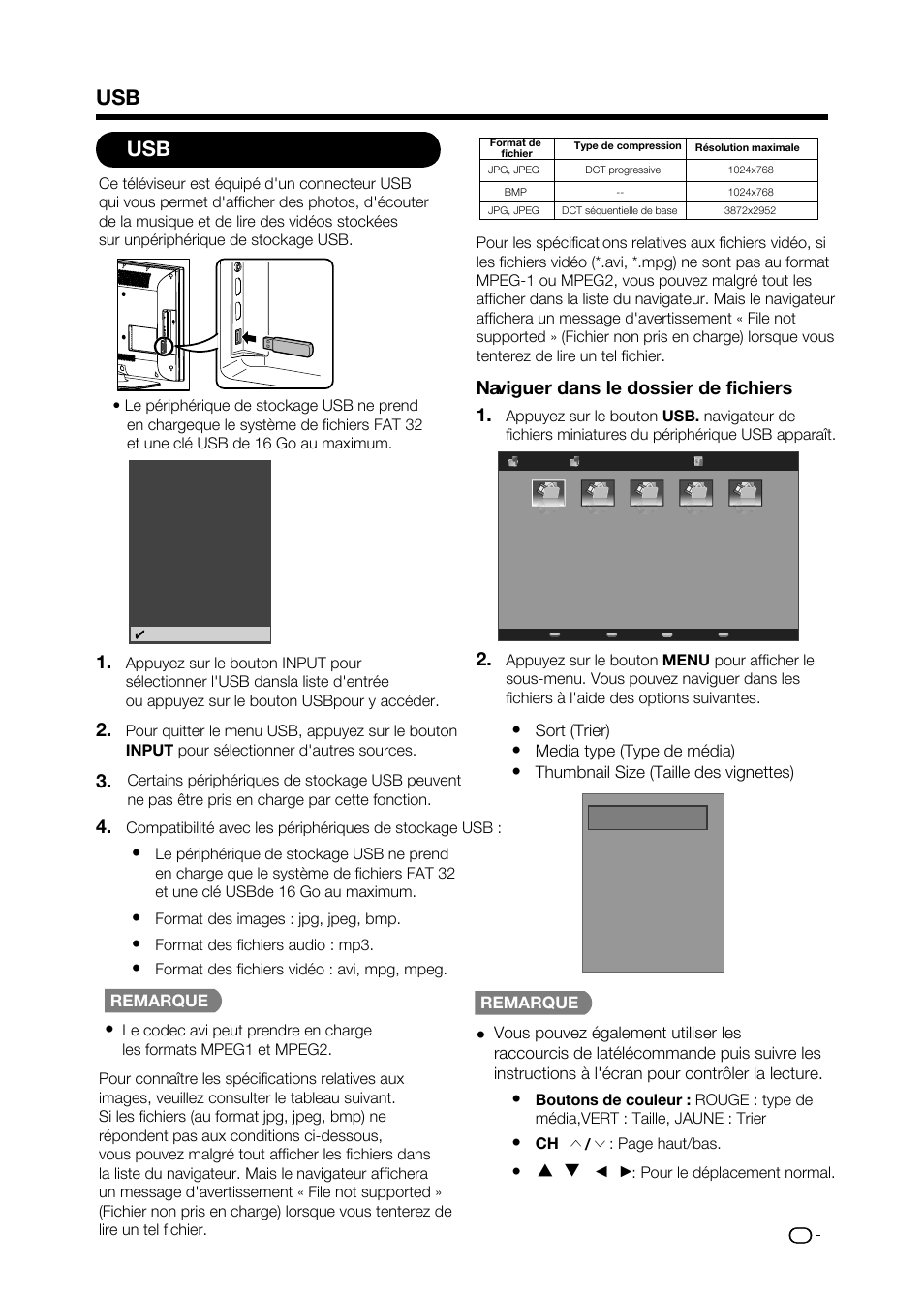 Naviguer dans le dossier de fichiers | Sharp AQUOS LC-32D59U User Manual | Page 93 / 157