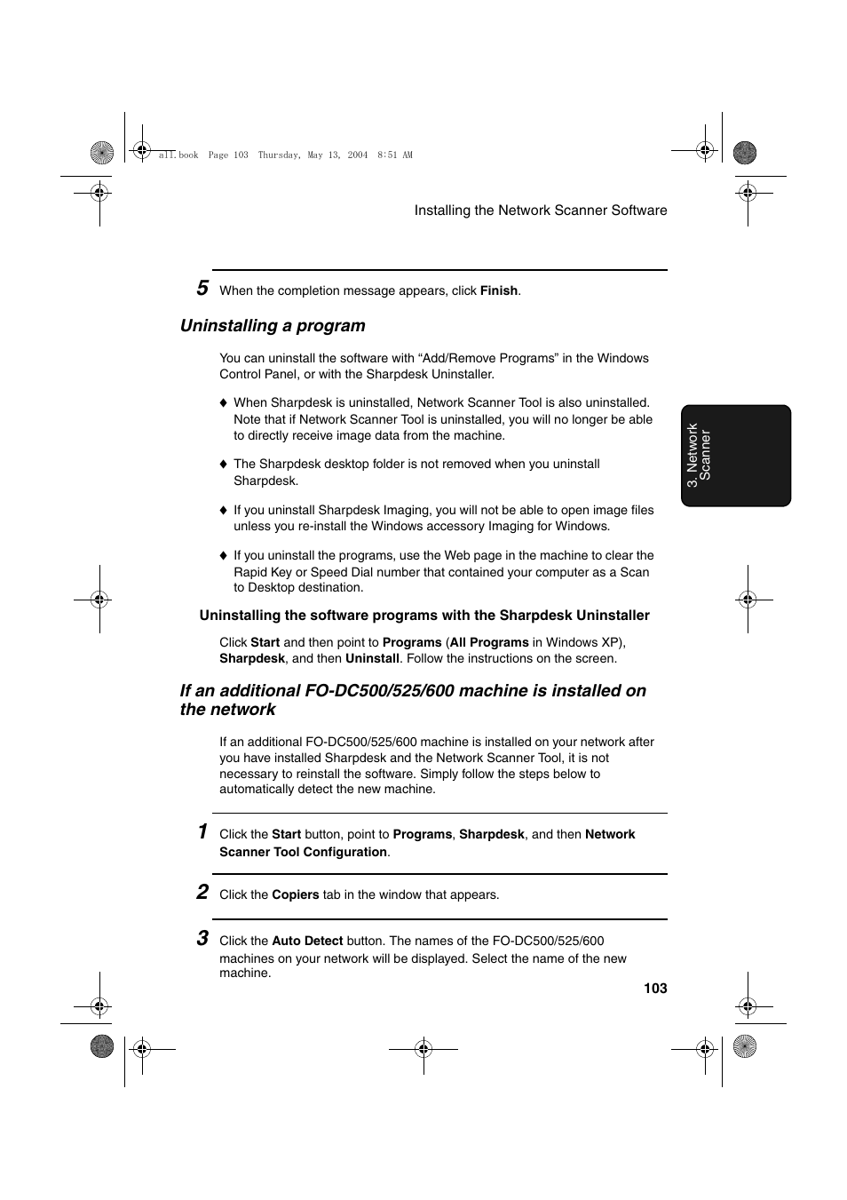 Sharp FODC525 User Manual | Page 105 / 248