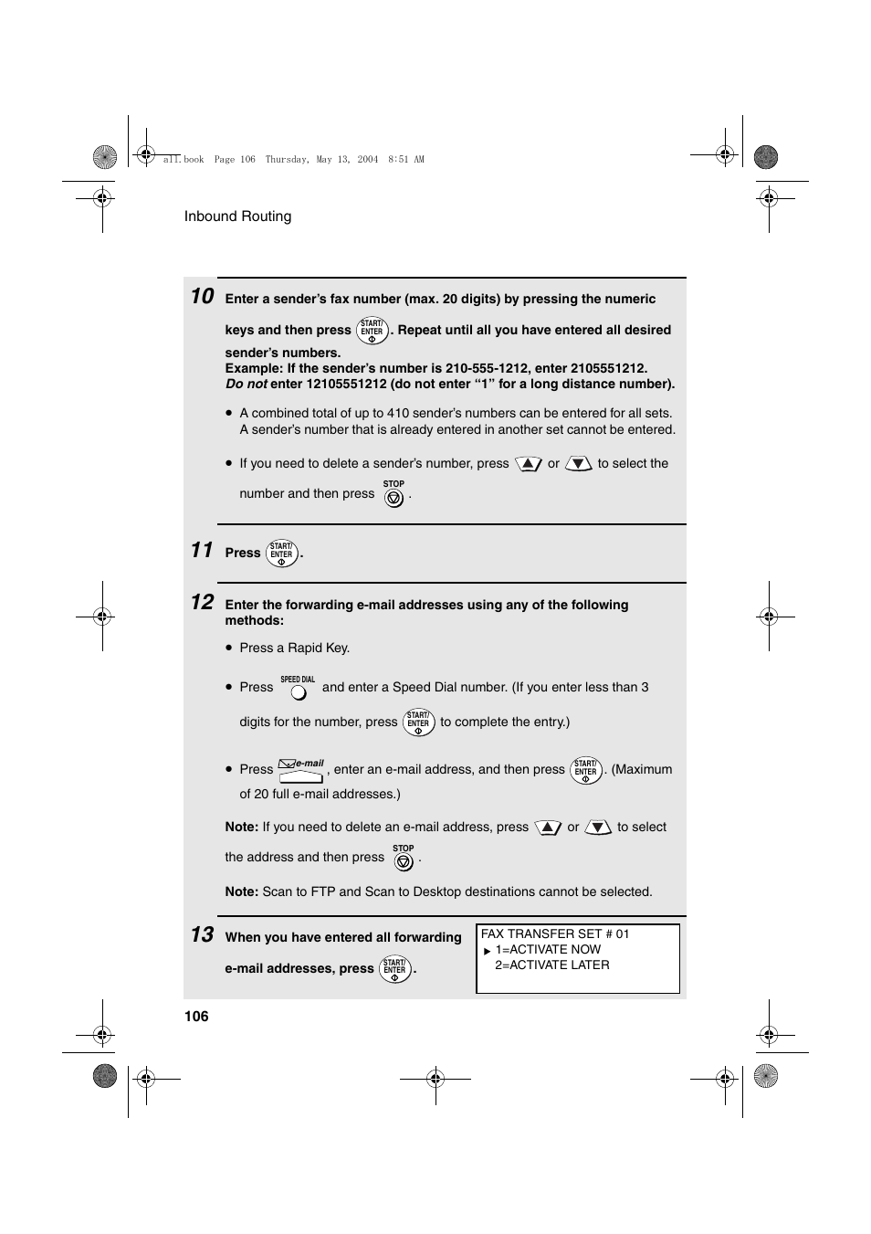 Sharp FODC525 User Manual | Page 108 / 248