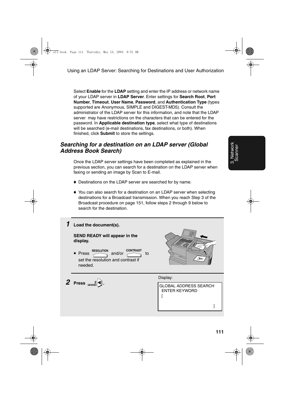 Sharp FODC525 User Manual | Page 113 / 248