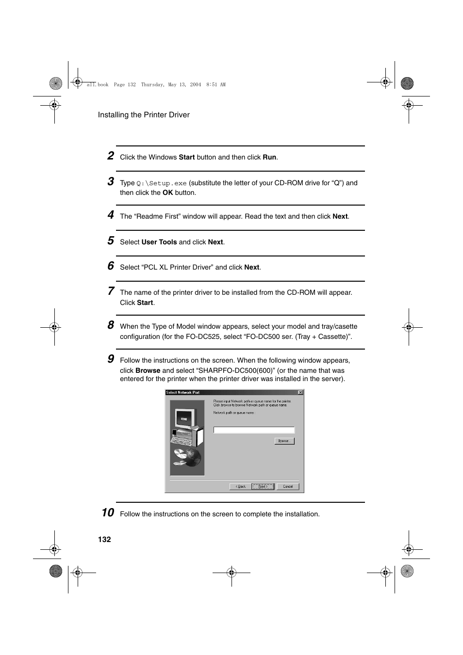 Sharp FODC525 User Manual | Page 134 / 248