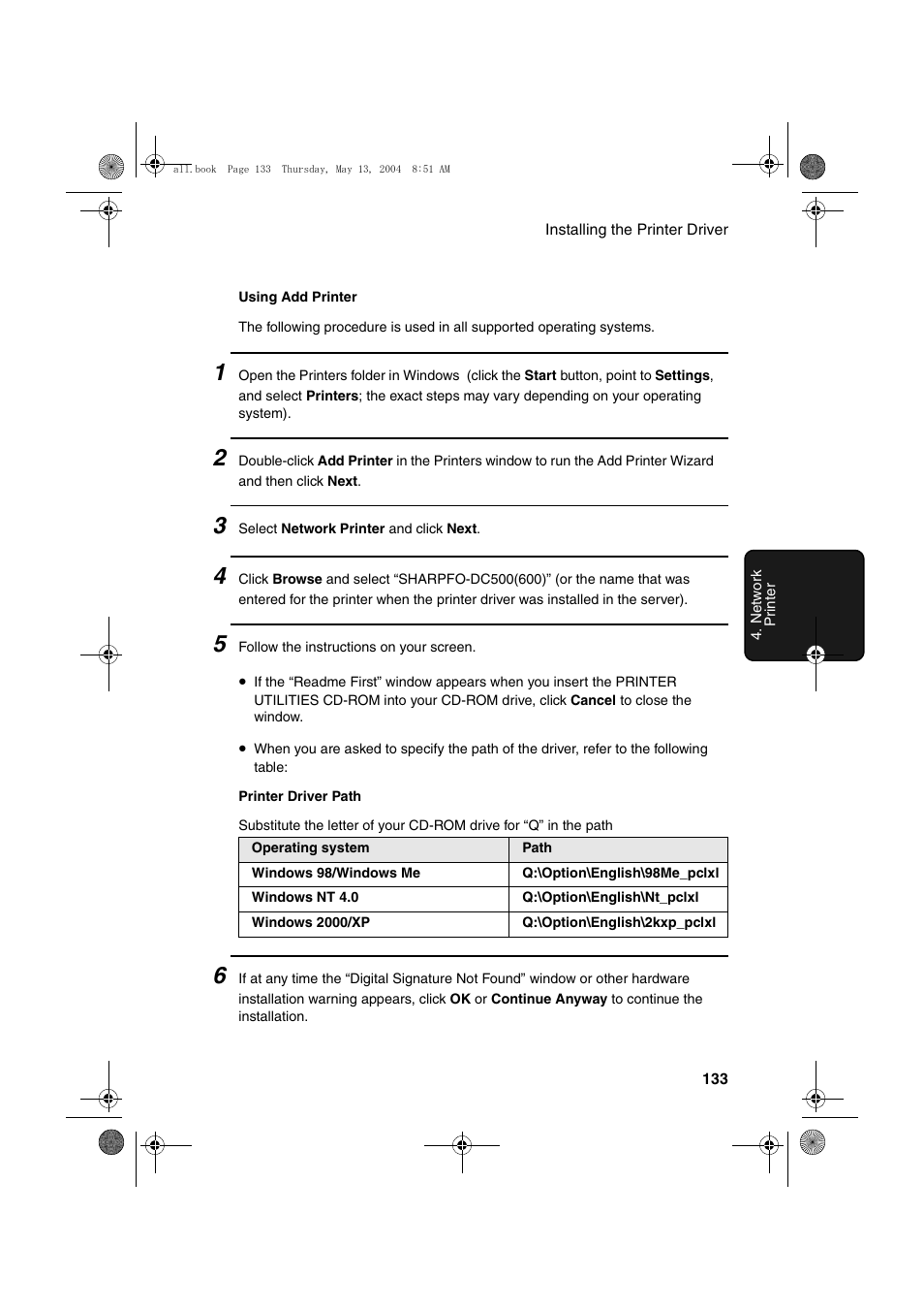 Sharp FODC525 User Manual | Page 135 / 248
