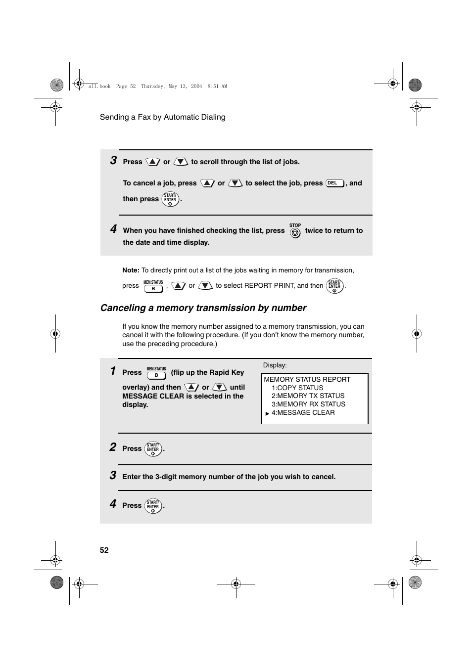 Sharp FODC525 User Manual | Page 54 / 248