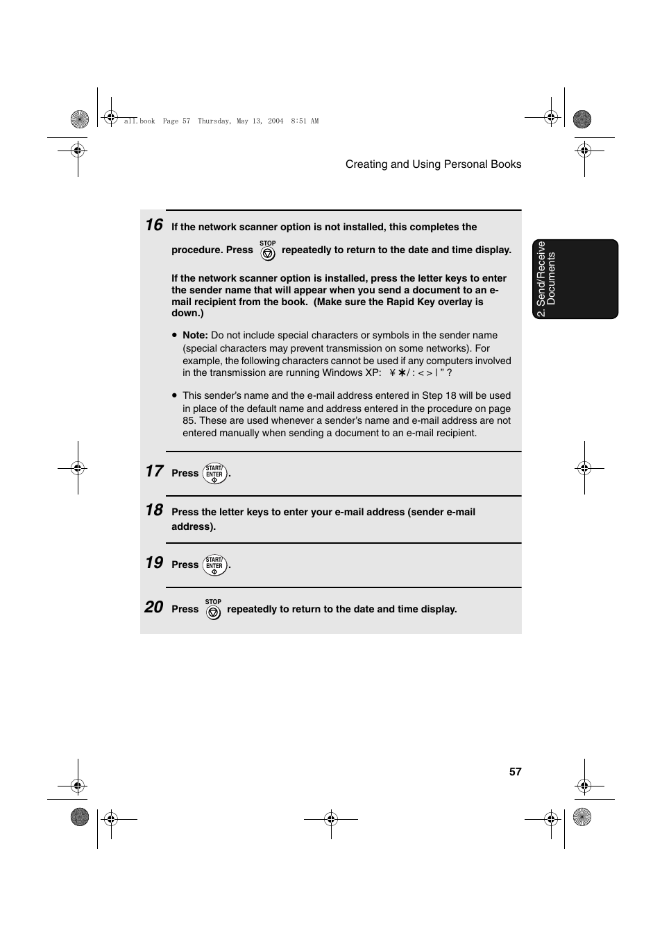 Sharp FODC525 User Manual | Page 59 / 248