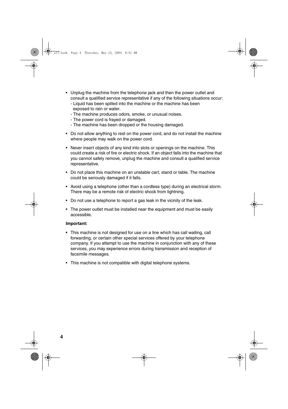 Sharp FODC525 User Manual | Page 6 / 248