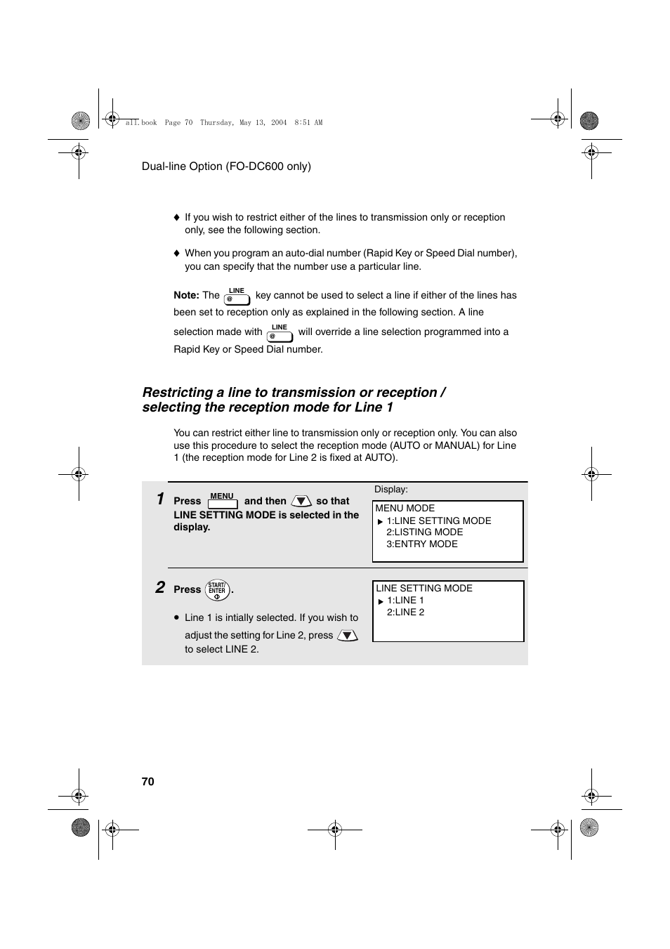 Sharp FODC525 User Manual | Page 72 / 248